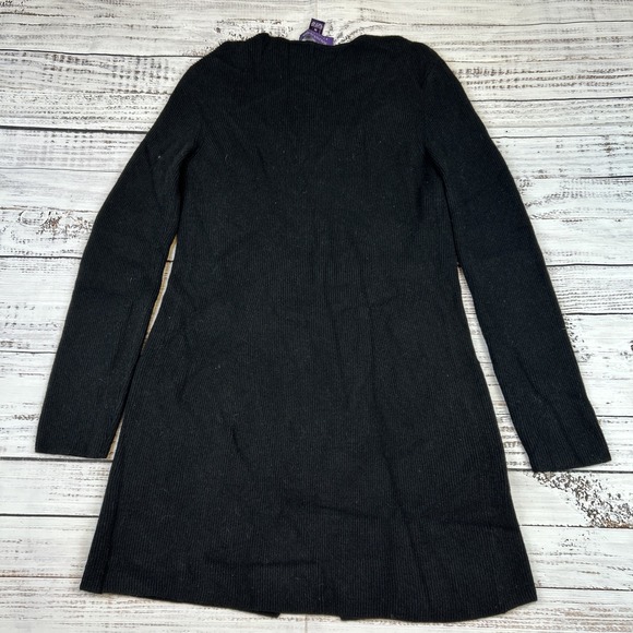 Ralph Lauren Collection Purple Label Cashmere Knit Open Cardigan Women's M Italy - Picture 10 of 14